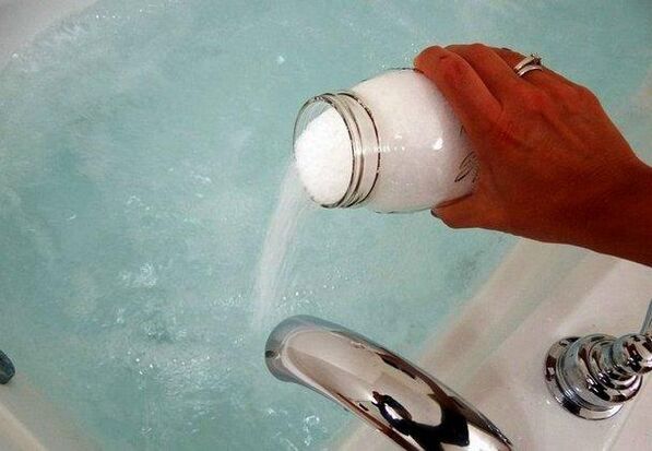 Baño de soda para a ampliación do pene