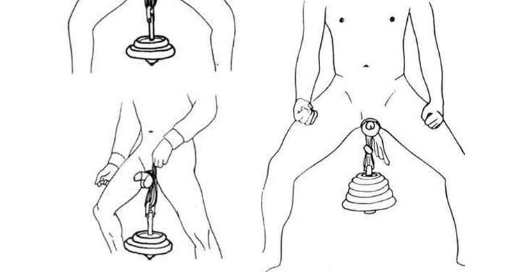 Pesas colgantes para aumentar o pene